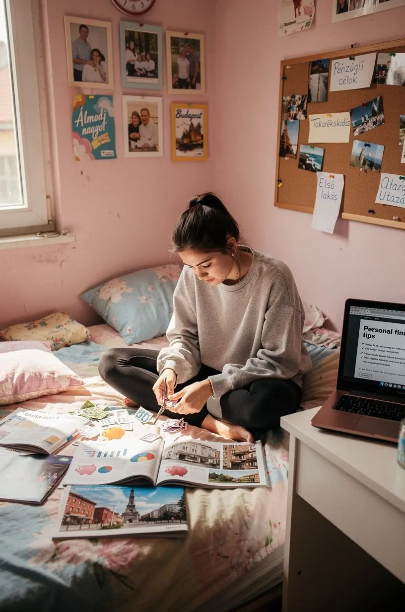 Házaspár megbeszéli a havi kiadások és megtakarítási célokat